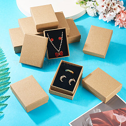 12 Stück Schmuckset-Boxen aus mit Kraftbaumwolle gefülltem Papppapier&nbsp;CBOX-TA0001-16