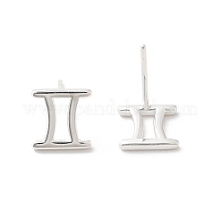 925 Sterling Silber Ohrstecker&nbsp;EJEW-K303-01S-03