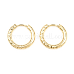 Latón pendientes de aro Huggie&nbsp;KK-CBA8A92-04G