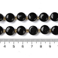 Natürliche schwarze Turmalin Perlen Stränge&nbsp;G-H005-B10-01