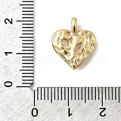 Pendentifs avec zircon cubiques à micro-pavés en laiton&nbsp;KK-D003-03G