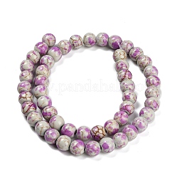 Chapelets de perles en turquoise synthétique&nbsp;TURQ-F019-03D