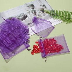 Bolsas de regalo de organza con cordón&nbsp;OP-R016-13x18cm-20