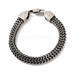 Weizenkettenarmbänder aus 304 Edelstahl für Damen und Herren&nbsp;BJEW-C148-01AS