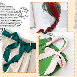 Bufanda de seda de poliéster de color sólido para mujeres y niñas.&nbsp;AJEW-WH20019-164D