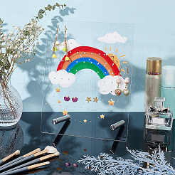 Acryl Ohrring Displayständer&nbsp;EDIS-WH0021-40P-01