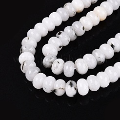 Fili di perline giada bianco naturale&nbsp;G-Q613-02A-02