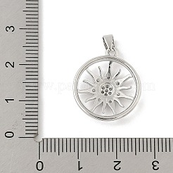 Pendentifs avec zircon cubiques à micro-pavés en laiton&nbsp;LS-KK-Z111-01P
