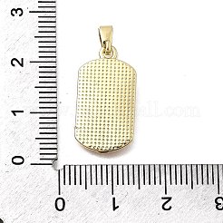 Pendentifs d'émail en laiton &nbsp;X-KK-P336-14G-02