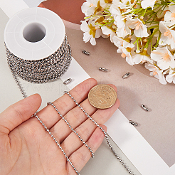 201 Edelstahl-Kugelketten-Set zur Herstellung von Armbändern und Halsketten&nbsp;DIY-SP0001-09C
