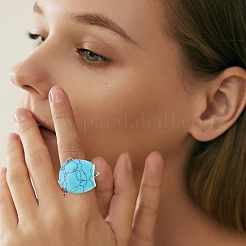 2 Stück verstellbare Fingerringkomponenten aus Messing&nbsp;FIND-HS0001-01P