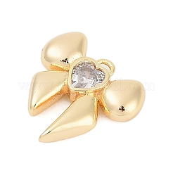 Ottone micro spianare pendenti zirconi&nbsp;LS-ZIRC-P122-05B-G01