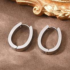 201 orecchini a cerchio in acciaio inossidabile&nbsp;EJEW-T056-03P-04