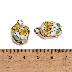 Porcelaine artisanale avec pendentifs en laiton&nbsp;PR-CBAB520-12G