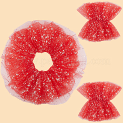 Ensemble col et manches à volants en dentelle amovible en gaze étoilée&nbsp;AJEW-WH20018-90A