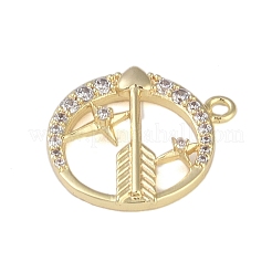 Pendentifs en laiton zircon cubique transparent&nbsp;LS-FIND-B077-02G-04