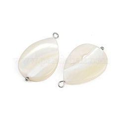 Pendenti a goccia in conchiglia naturale&nbsp;STAS-D378-33P