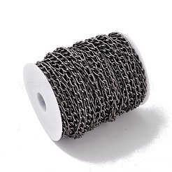 Ovale Panzerketten aus oxidiertem Aluminium&nbsp;CHA-G001-11A-EB