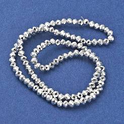 Chapelets de perles en verre électroplaqué&nbsp;EGLA-D030-15B-06