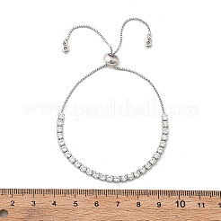 Einstellbare Messing Mikro-pflastern Zirkonia Armbänder&nbsp;BJEW-G588-01P
