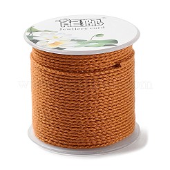 Cordon tressé en polyester de 20 m pour la fabrication de bijoux&nbsp;OCOR-G015-04A-10