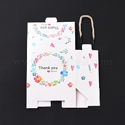 Scatole regalo rettangolari in carta con manico in corda&nbsp;CON-B010-03A