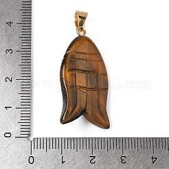 Anhänger aus natürlichem Tigerauge und synthetischem Türkis&nbsp;G-Z084-01G-06