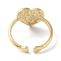 Anillo de puño de acero inoxidable 304 con forma de corazón y estrella&nbsp;STAS-P334-03G