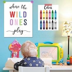 Rectangle avec papier motif visage&nbsp;DIY-WH0634-008