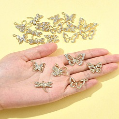20 Stück 6 Stile Legierung mit Strass-Anhänger&nbsp;FIND-FS0004-28
