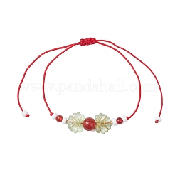 Bracelets tressés en perles de pierres précieuses mélangées naturelles pour femmes&nbsp;BJEW-MZ00208