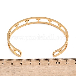 Bracelets manchettes en acier inoxydable 304 pour femmes&nbsp;BJEW-S181-02G-B