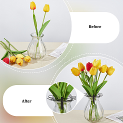 3 couvercle d'insertion de composition florale en acier inoxydable 201&nbsp;DIY-UN0005-92B