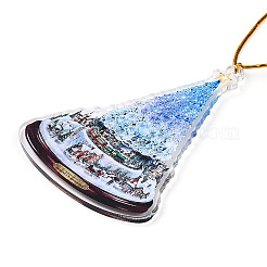 Decoración colgante de acrílico para árbol de navidad&nbsp;HJEW-Q010-01C