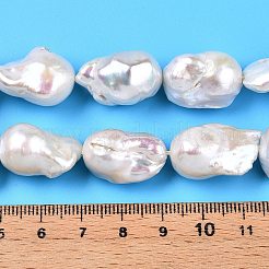 Natürliche Barockperle Keshiperlen Stränge&nbsp;PEAR-S019-05C