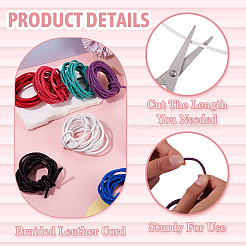 16 m geflochtenes Lederband in 8 Farben&nbsp;WL-TA0001-10