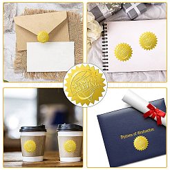 34 Blatt selbstklebende Aufkleber mit Goldfolienprägung&nbsp;DIY-WH0509-046