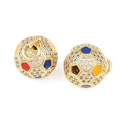 Colgante micropavé cubic zirconia de latón&nbsp;KK-C162-089G