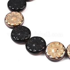 Perles de verre pressées tchèques&nbsp;GLAA-I061-48B