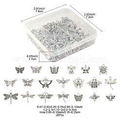 Tibetischer stil Aluminium Anhänger & Charms&nbsp;FIND-FS0003-96