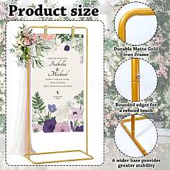 Portacartello per matrimonio in ferro regolabile in altezza&nbsp;AJEW-WH0410-51G
