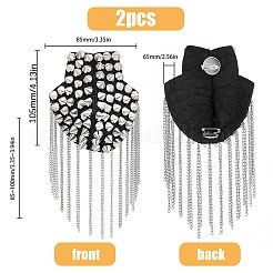 Spalline con nappe a catena stile punk alla moda&nbsp;DIY-WH0304-475P
