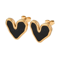 Valentinstag-Ohrstecker aus Edelstahl 304&nbsp;EJEW-D357-01B-G