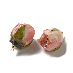 Konservierte Rose mit Anhängern aus Goldlegierung&nbsp;FIND-M010-01E
