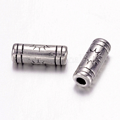 Perles de tube en alliage de style tibétain&nbsp;X-LF0614Y-NF