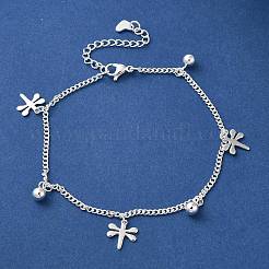 Braccialetti con ciondoli in acciaio inossidabile 304&nbsp;BJEW-L673-022S-02