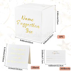 1 Set Party-Papier-Namensvorschlagskartenboxen&nbsp;CBOX-SP0001-03