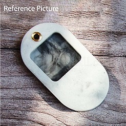 Moldes de silicona para colgantes ovalados diy&nbsp;AJEW-A034-01
