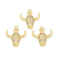 Cremagliera placcatura micro ottone spianare pendenti zirconi&nbsp;KK-C011-65G