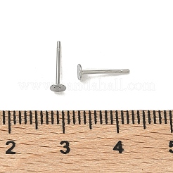 Anlaufgeschützte Ohrsteckerfassungen aus chirurgischem Edelstahl 316 mit flachen&nbsp;STAS-R073-06G